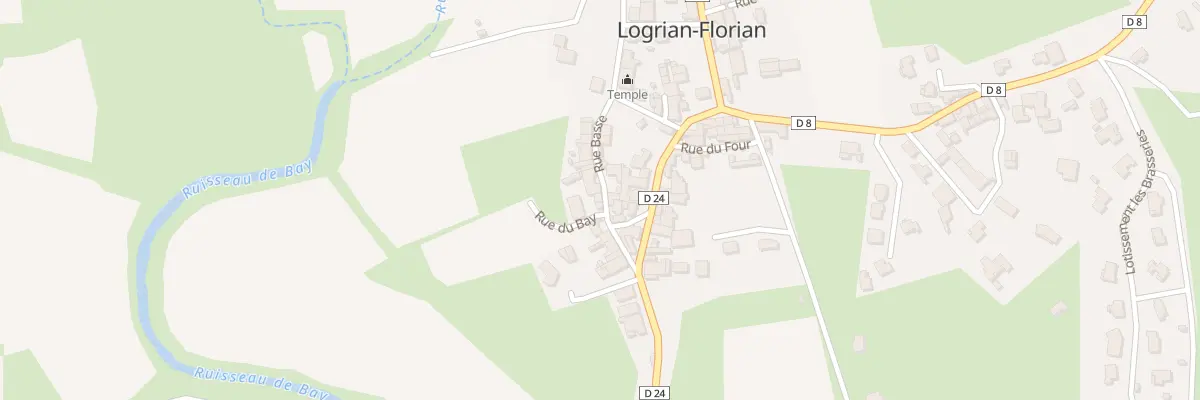 Plan du 5069 Rue Basse à Logrian-Florian
