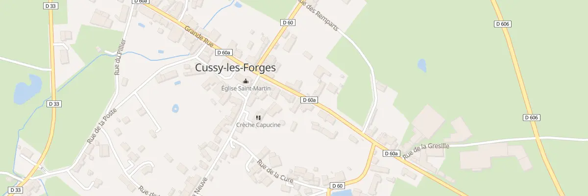 Plan du 58 Gr Grande Rue à Cussy-les-Forges