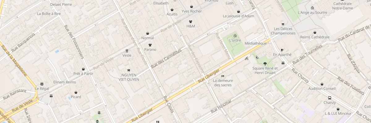 Plan du 20 Rue des Capucins à Reims