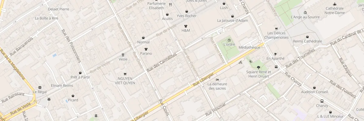 Plan du 18 Rue des Capucins à Reims
