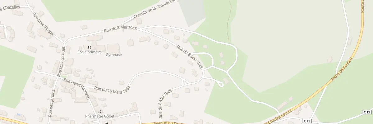 Plan du 26 Rue du Huit Mai 1945 à Montsauche-les-Settons