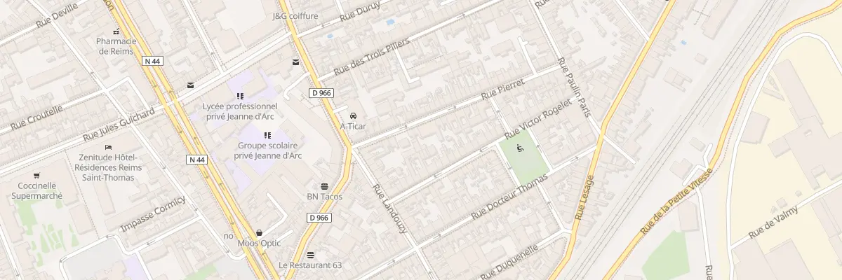 Plan du 16 Rue Pierret à Reims