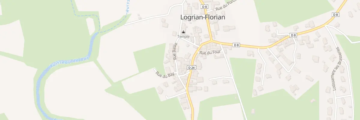Plan du 5093 Rue Basse à Logrian-Florian
