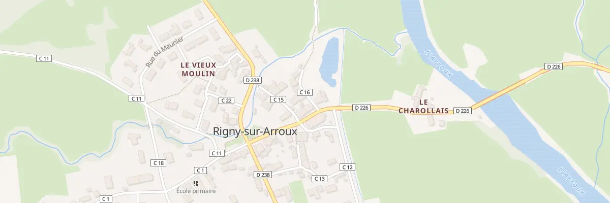 Plan du 3 Pl de l’Eglise à Rigny-sur-Arroux