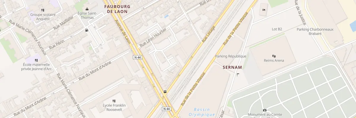 Plan du 11 Rue Lesage à Reims