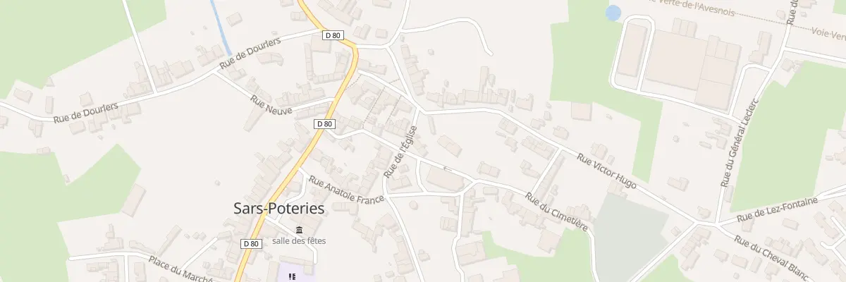 Plan du 10 Rue de l’Eglise à Sars-Poteries