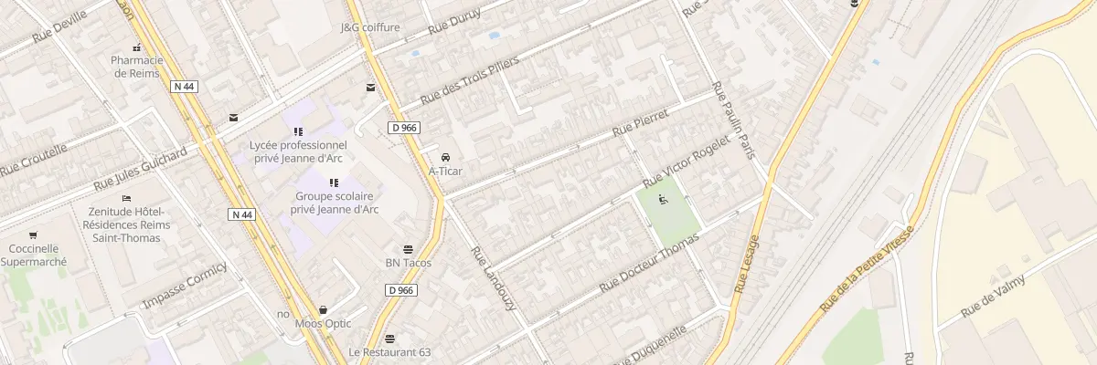 Plan du 18 Rue Pierret à Reims