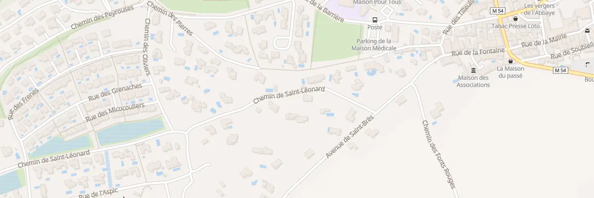 Plan du 754 Che de Saint Leonard à Saint-Geniès-des-Mourgues