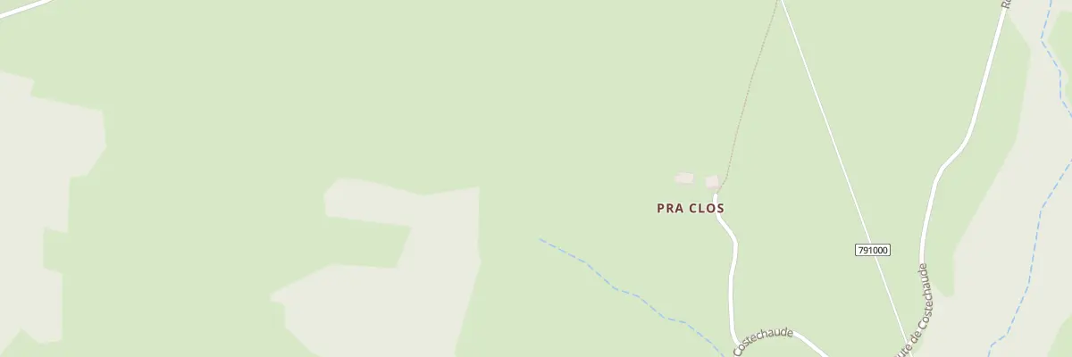 Plan du 1 Pra Clos à Présailles