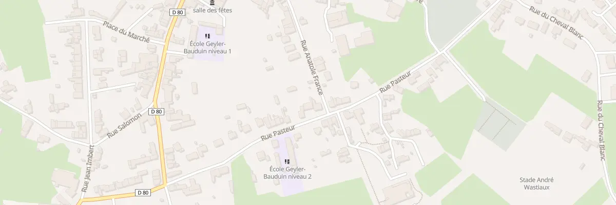 Plan du 27 Rue Pasteur à Sars-Poteries