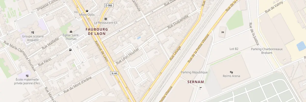 Plan du 7 Rue Landouzy à Reims