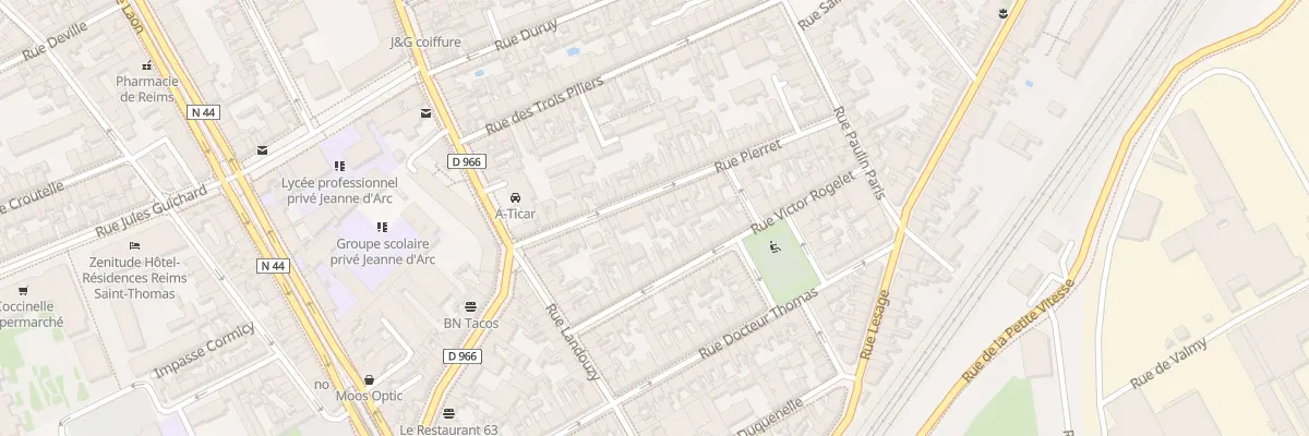 Plan du 22 Rue Pierret à Reims