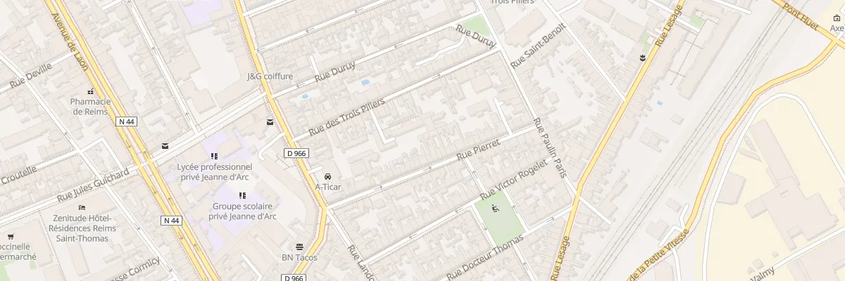 Plan du 29B Rue Pierret à Reims