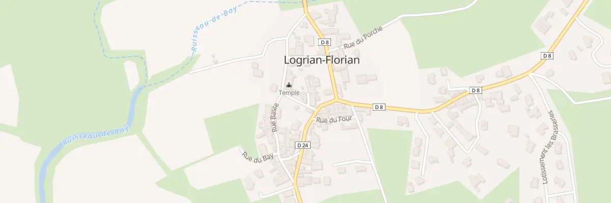 Plan du 5058 Rue du Temple à Logrian-Florian