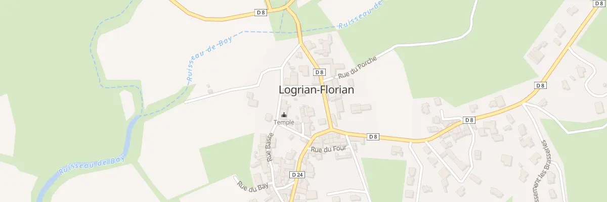 Plan du 5104 Rue du Temple à Logrian-Florian
