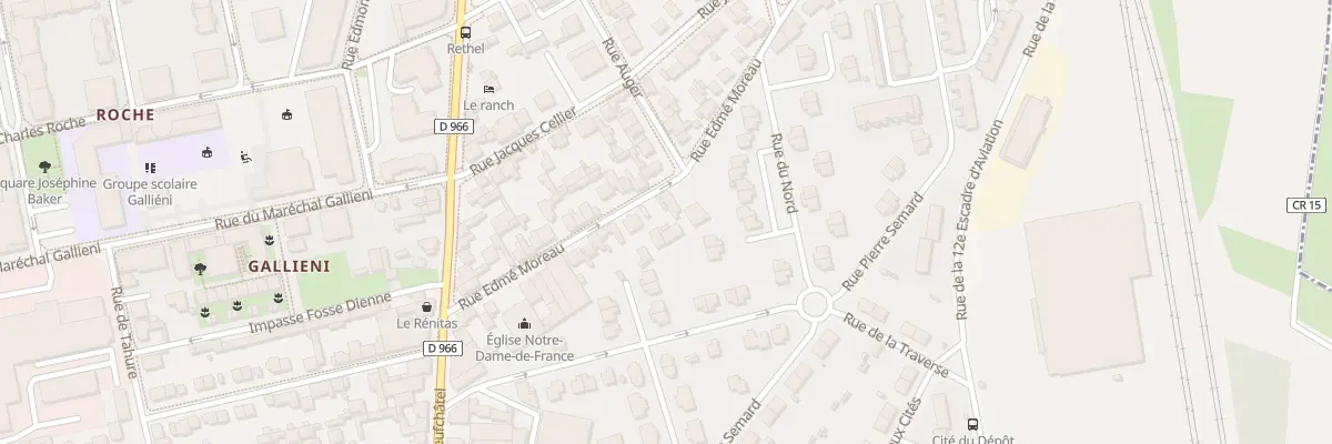 Plan du 32 Rue Edmé Moreau à Reims