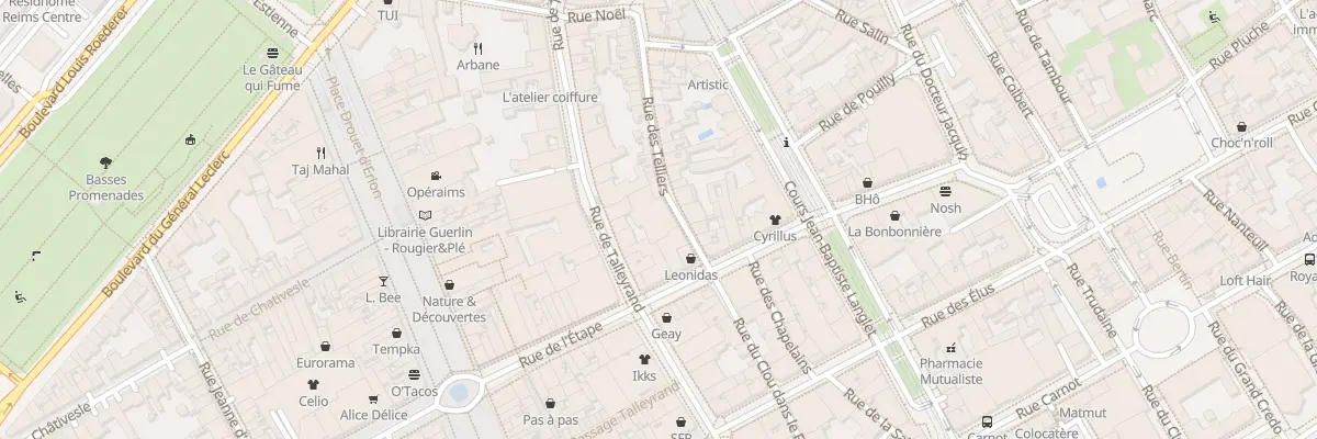 Plan du 13 Rue des Telliers à Reims