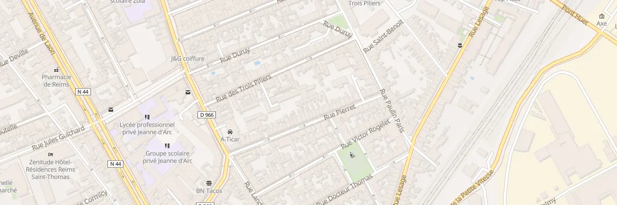 Plan du 37B Rue Pierret à Reims