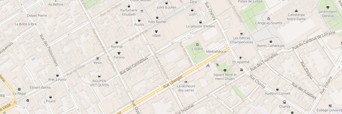 Plan du 23 Rue des Capucins à Reims