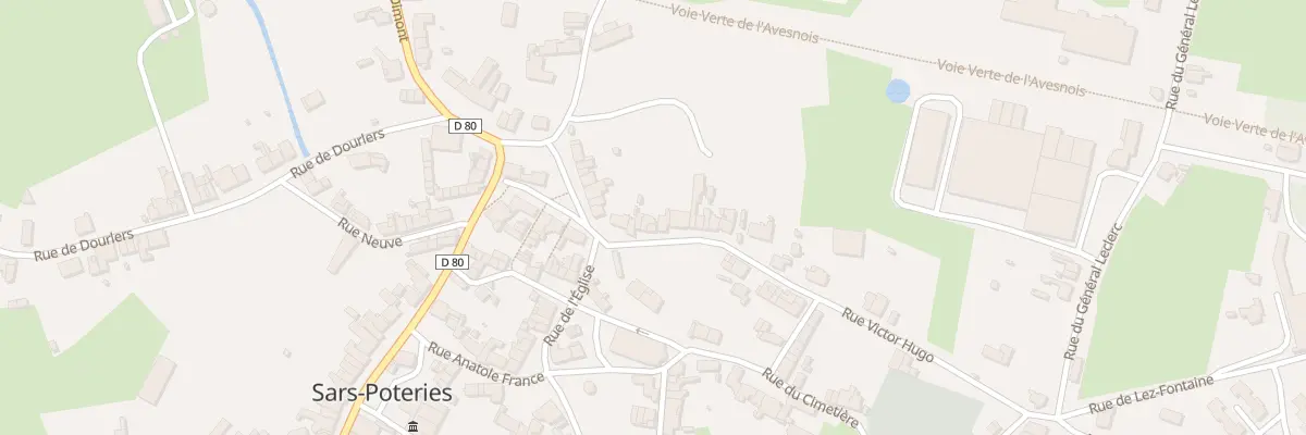 Plan du 21 Rue Victor Hugo à Sars-Poteries