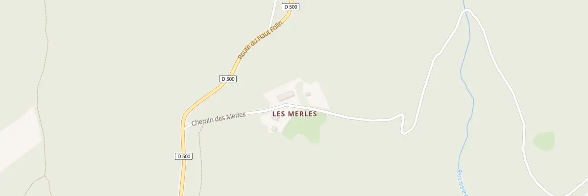 Plan du 90 Les Merles à Glux-en-Glenne