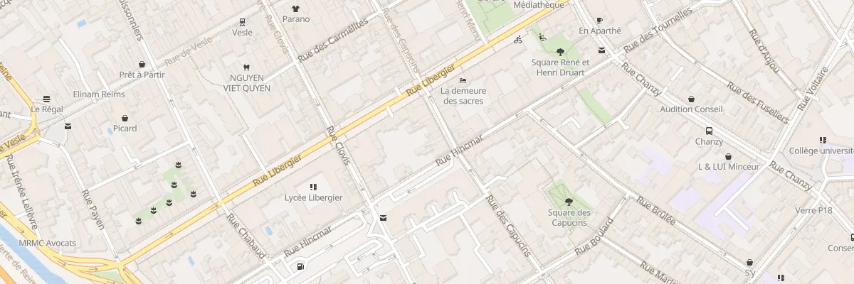 Plan du 36 Rue des Capucins à Reims