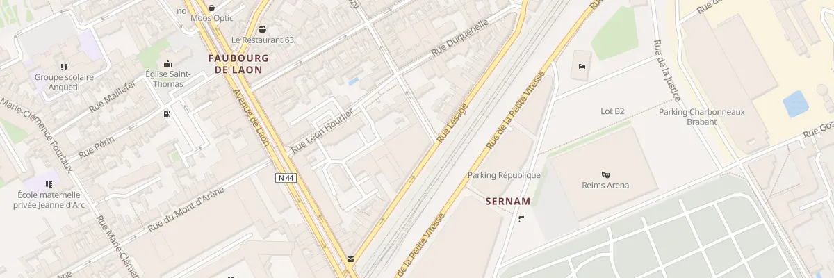 Plan du 17 Rue Lesage à Reims