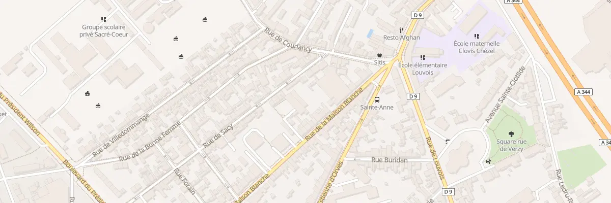 Plan du 24 Rue de la Maison Blanche à Reims