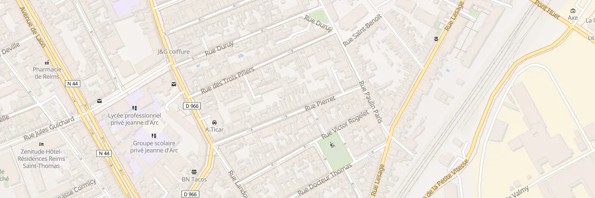 Plan du 39 Rue Pierret à Reims