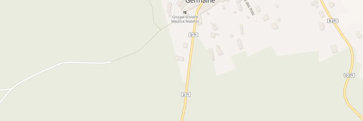 Plan du 1 Grande Rue à Germaine