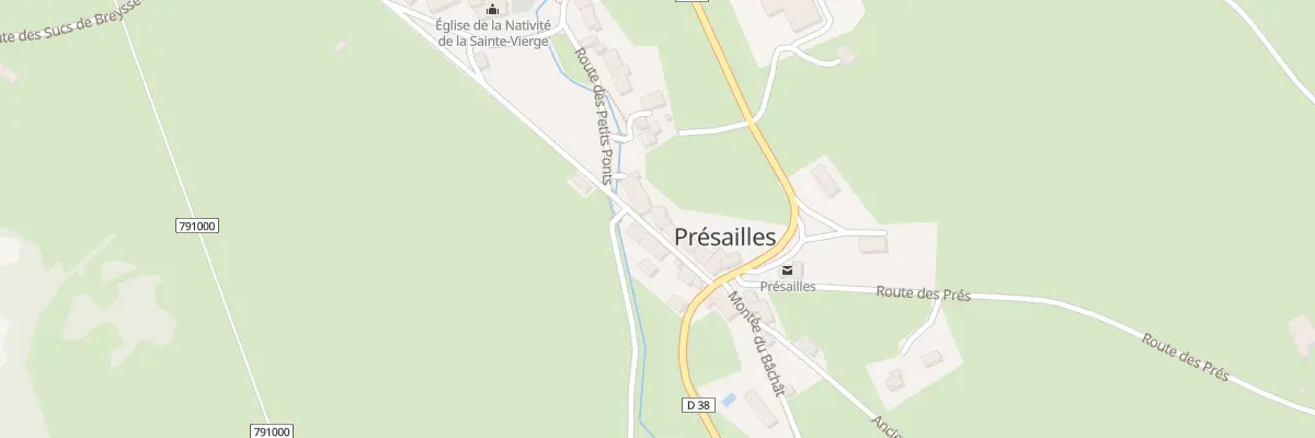 Plan du 5002 Le Bourg à Présailles
