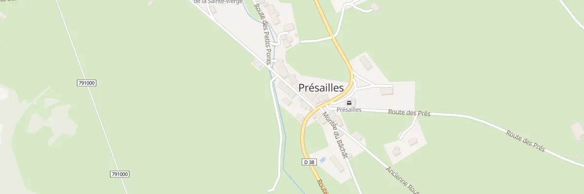 Plan du 5 Rte des Sucs de Breysse à Présailles