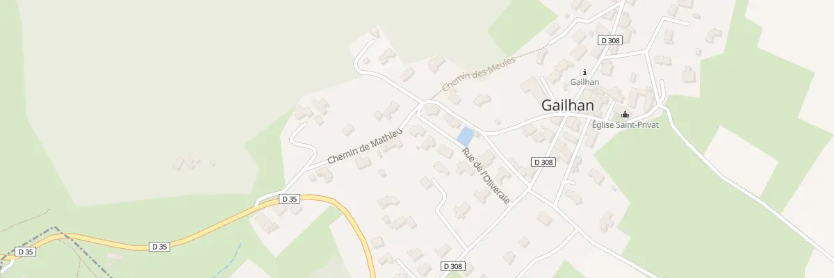 Plan du 3 Che du Mathieu à Gailhan
