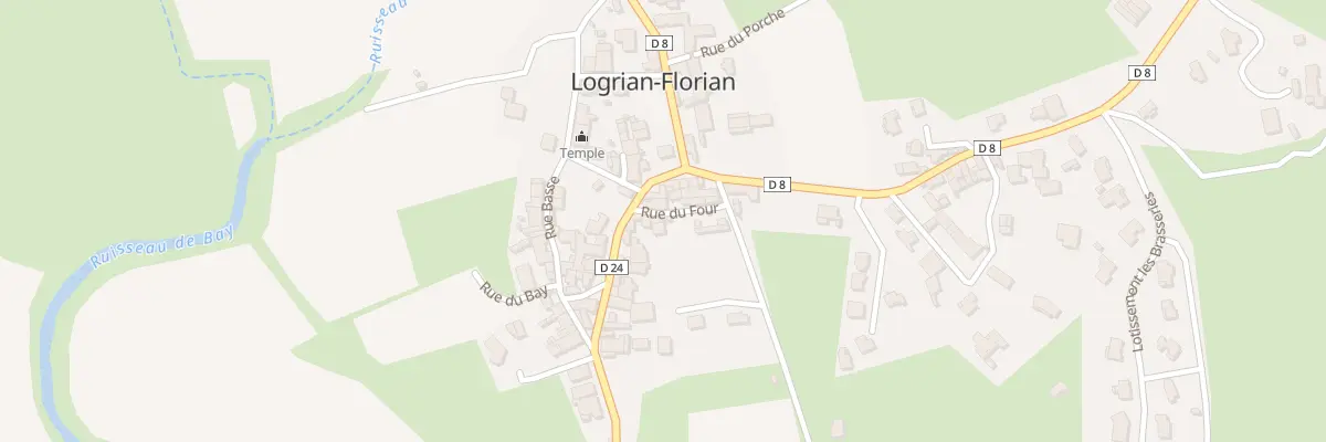 Plan du 5037A Rue du Four à Logrian-Florian