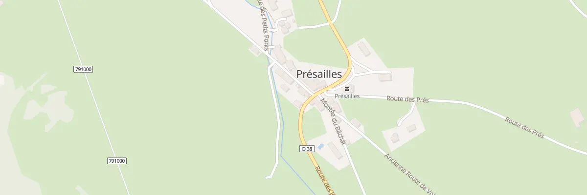 Plan du 5019 Le Bourg à Présailles