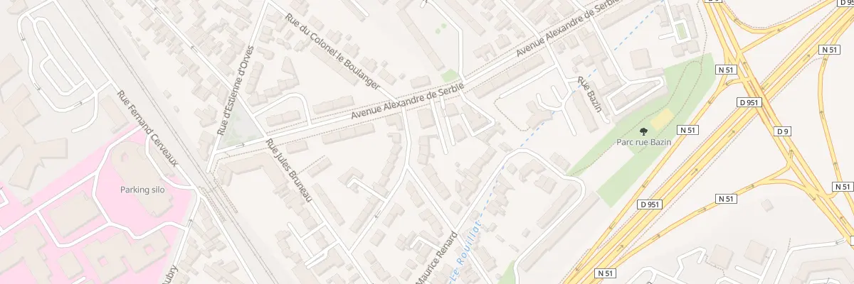 Plan du 1 Rue Jules Hansen à Reims