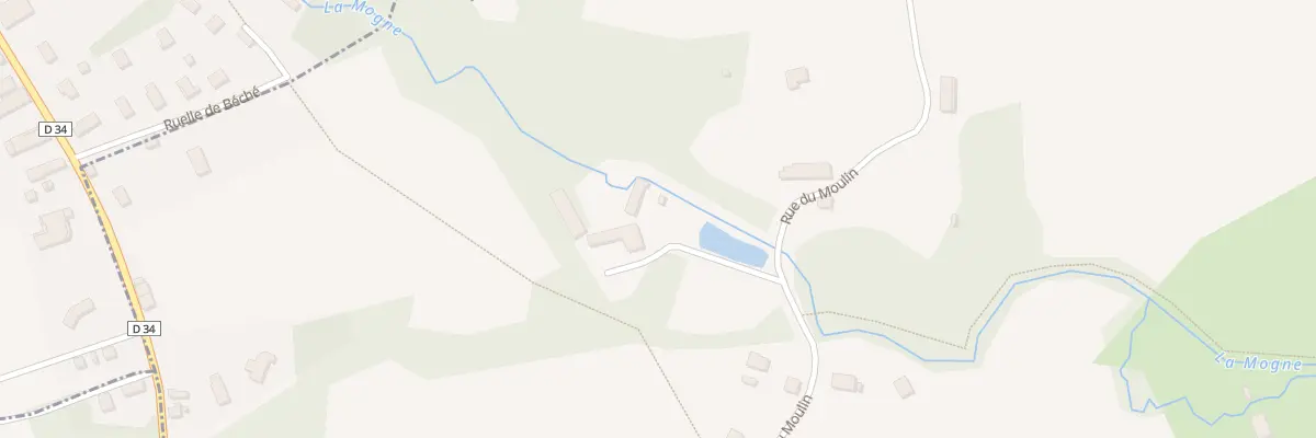 Plan du 11 Rue du Moulin à Jeugny