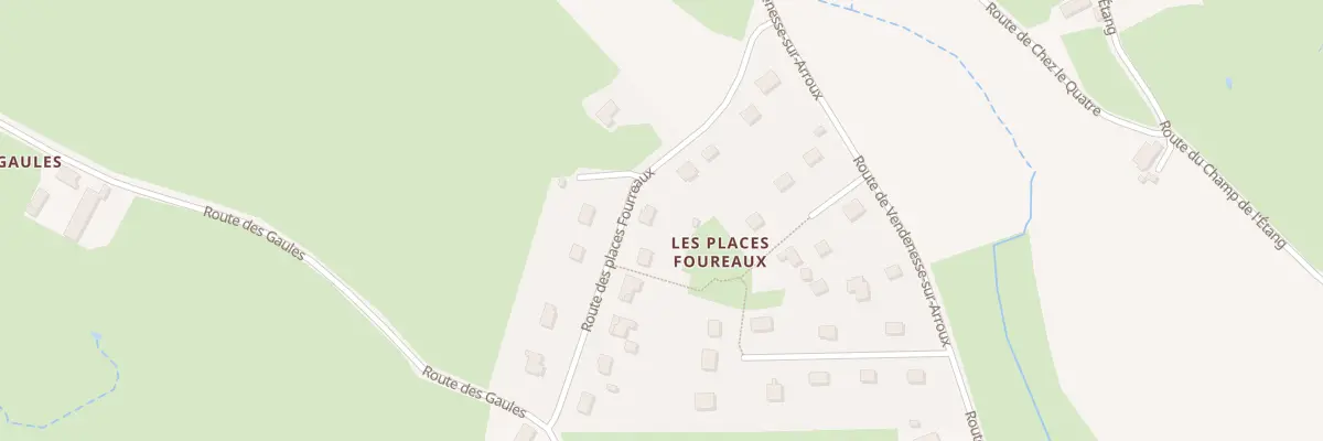 Plan du 181 Rte des Places Fourreaux à Uxeau