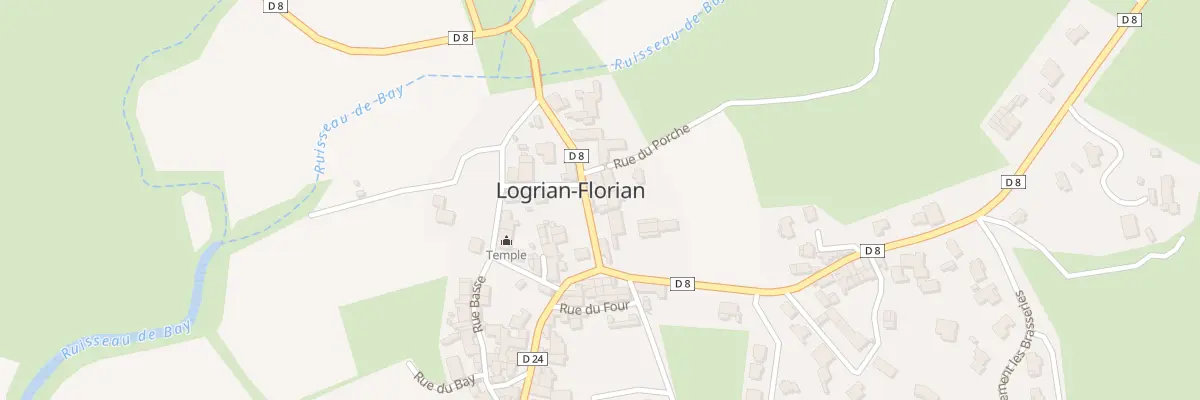 Plan du 5124 Rue du Porche à Logrian-Florian