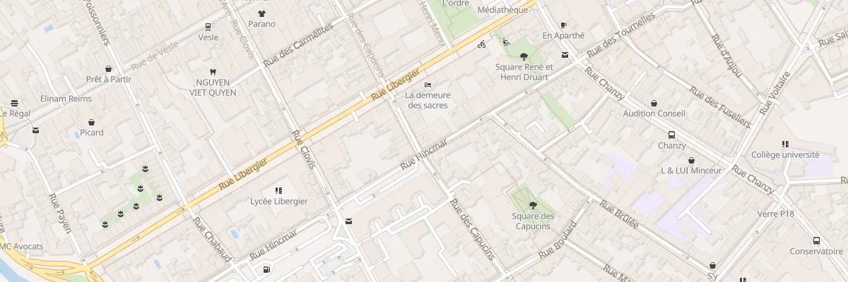Plan du 45 Rue des Capucins à Reims