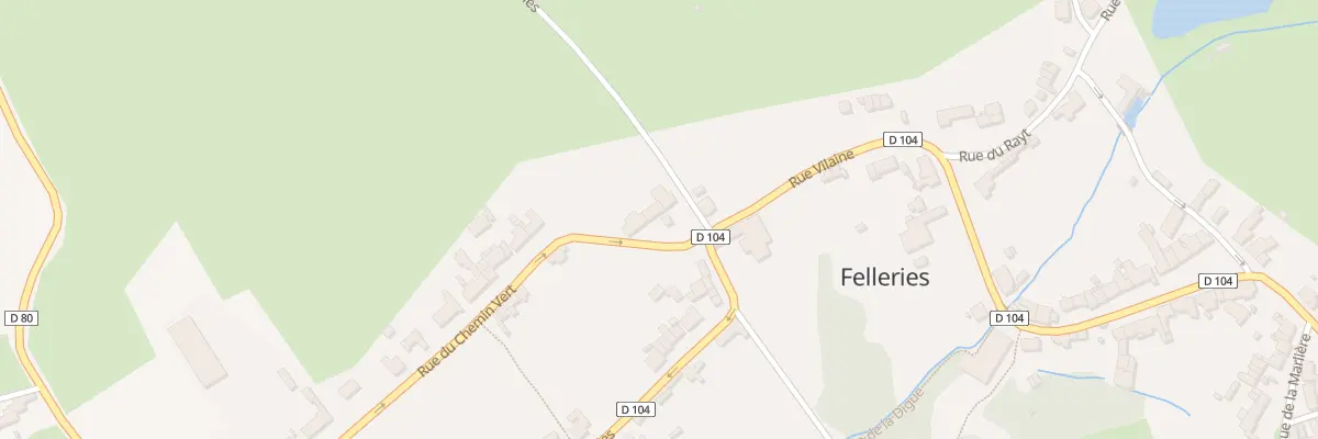 Plan du 29 Rue du Chem Vert à Felleries