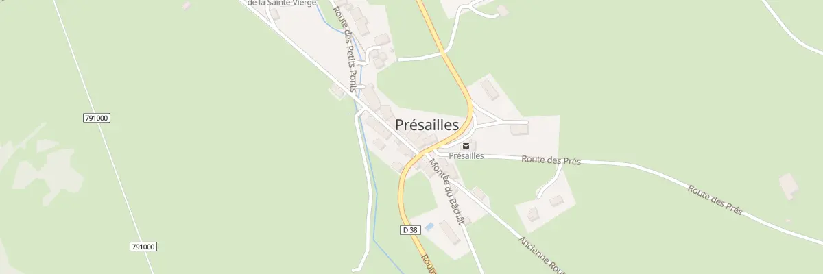 Plan du 5005 Le Bourg à Présailles