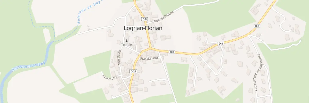 Plan du 68B Pl de l’Horloge à Logrian-Florian