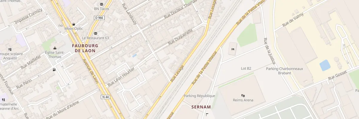 Plan du 29 Rue Lesage à Reims