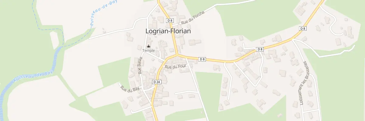 Plan du 68 Pl de l’Horloge à Logrian-Florian