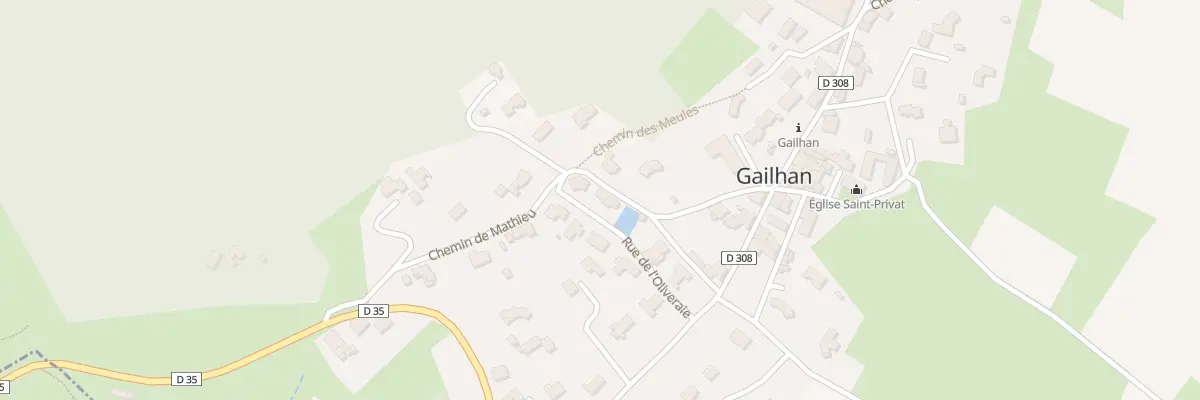 Plan de La Clausade à Gailhan