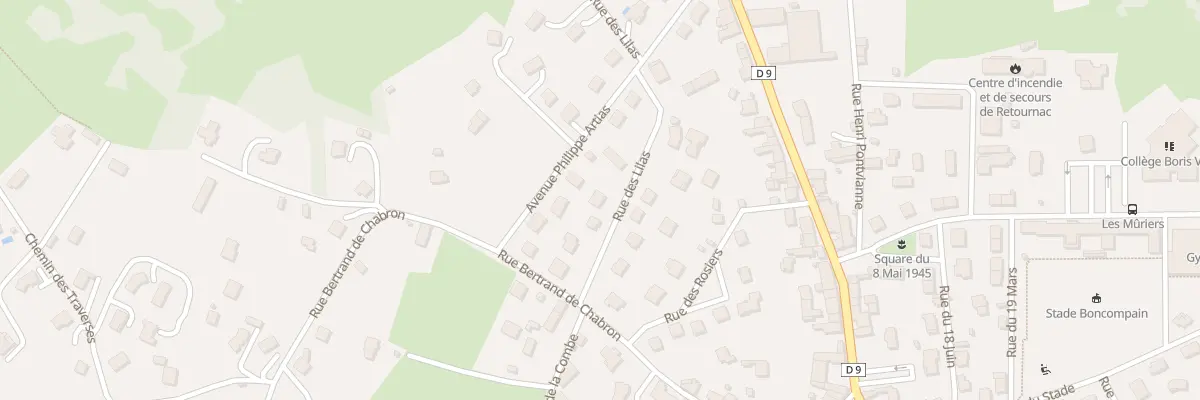 Plan du 7 Rue des Lilas à Retournac