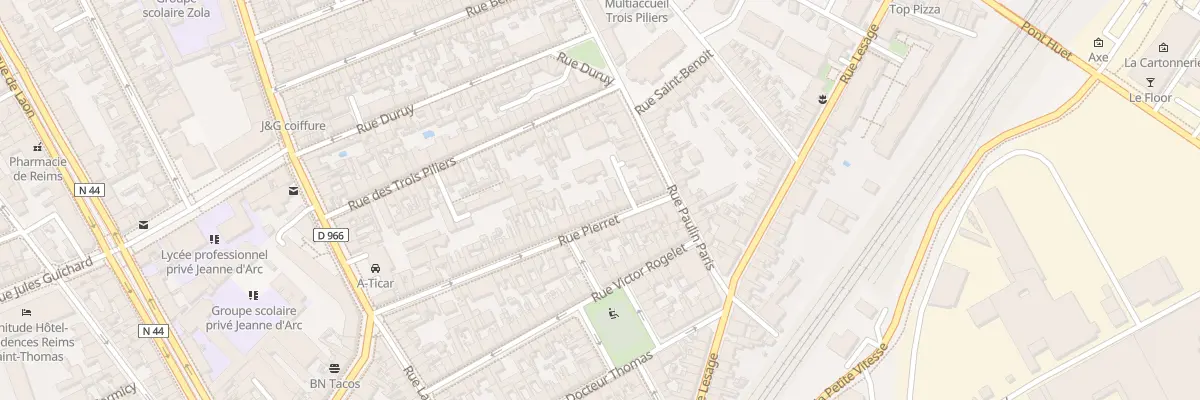Plan du 53 Rue Pierret à Reims