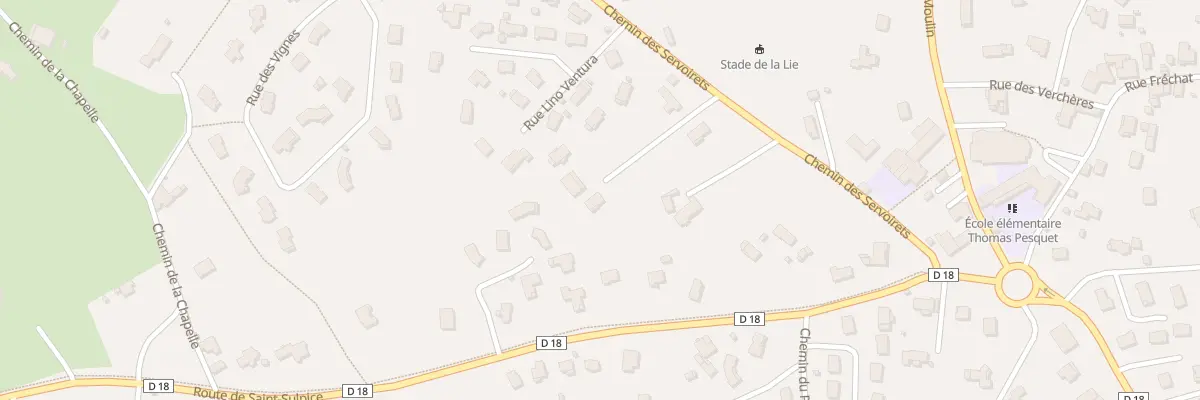 Plan du 239 Che des Servoirets à Villerest