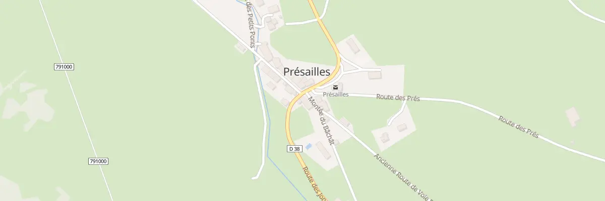 Plan du 2 Mte du Bâchât à Présailles